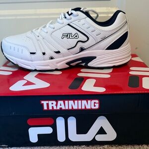 New in box - Fila Men's White and Navy Athletic Shoes